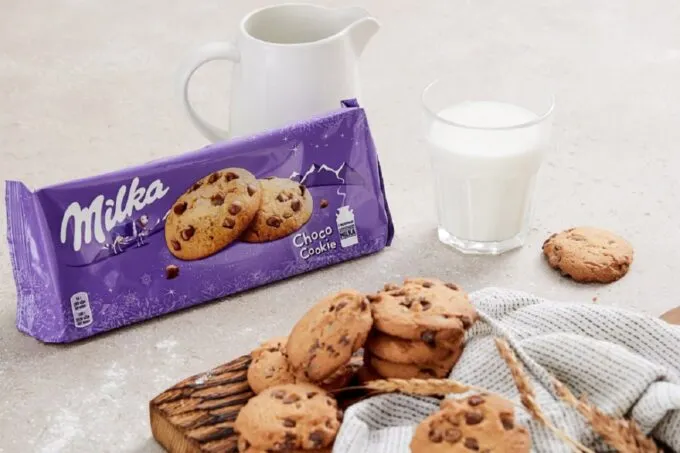 Шоколадное печенье Milka