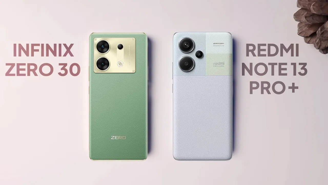 Смартфоны Infinix Zero 30 5G и Xiaomi Redmi Note 13 Pro+