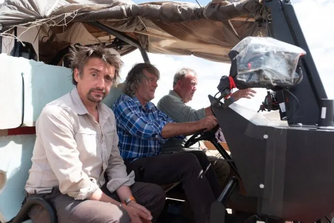 Ричард Хаммонд, Джеймс Мэй и Джереми Кларксон в The Grand Tour