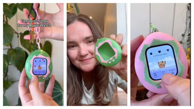 Девушка lucythemaker превратила Apple Watch в тамагочи