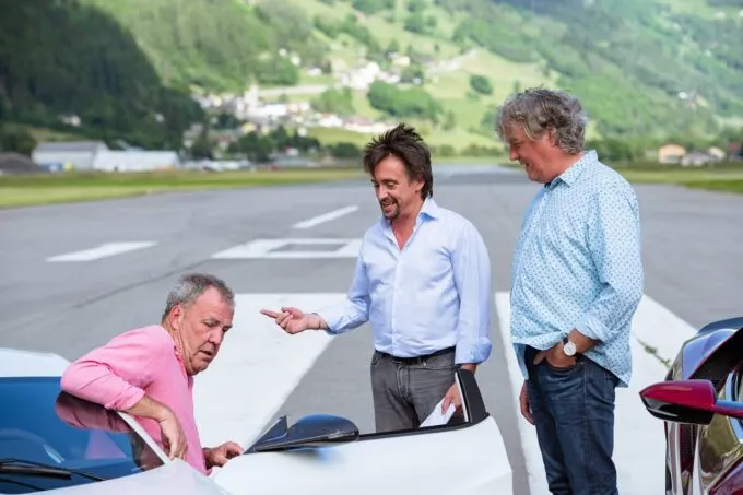 Джереми Кларксон, Ричард Хаммонд и Джеймс Мэй в The Grand Tour