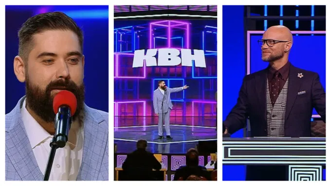 Роман Головин пошутил про «Вечерний Ургант» в КВН на Первом канале / Реакция Дмитрия Хрусталева