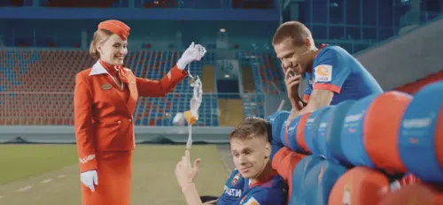 «Аэрофлот» сделал рекламу с футболистами ЦСКА. Смотрится крайне нелепо. Задействованы боты