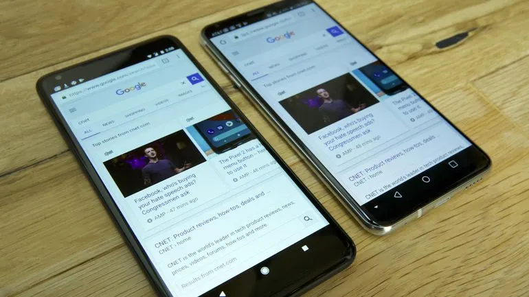Дисплей Google Pixel 2 XL выжигает глаза синим свечением