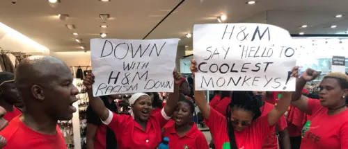 Африканцы разнесли несколько магазинов H&M