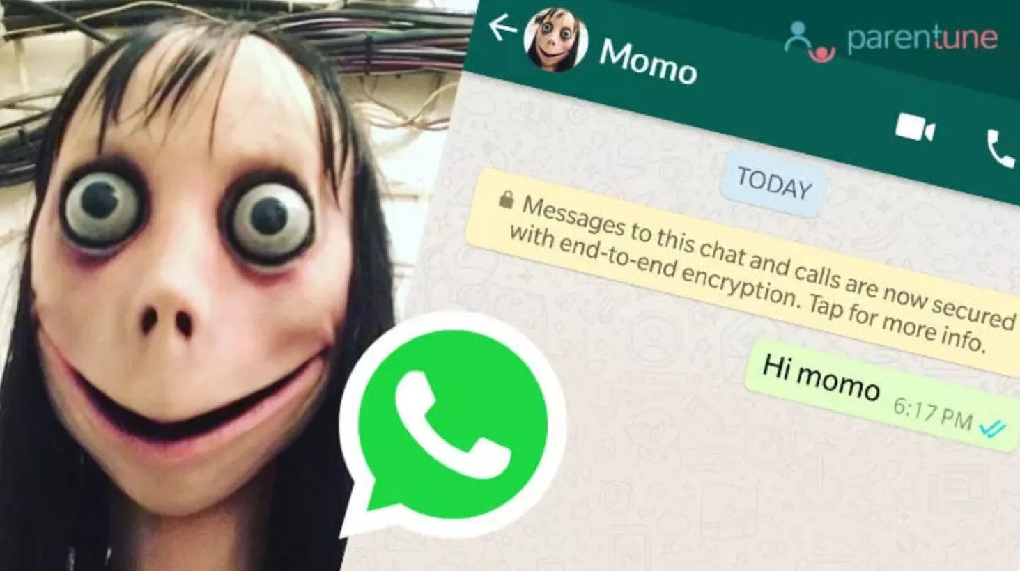 Пользователям WhatsApp звонит страшная японская девочка Momo. Все в шоке