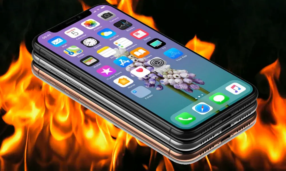 Как сгорают пиксели на iPhone X. Жуткое зрелище