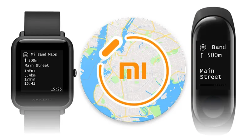 На Mi Band и Amazfit Bip появились карты и маршруты. Как включить уникальную фичу?