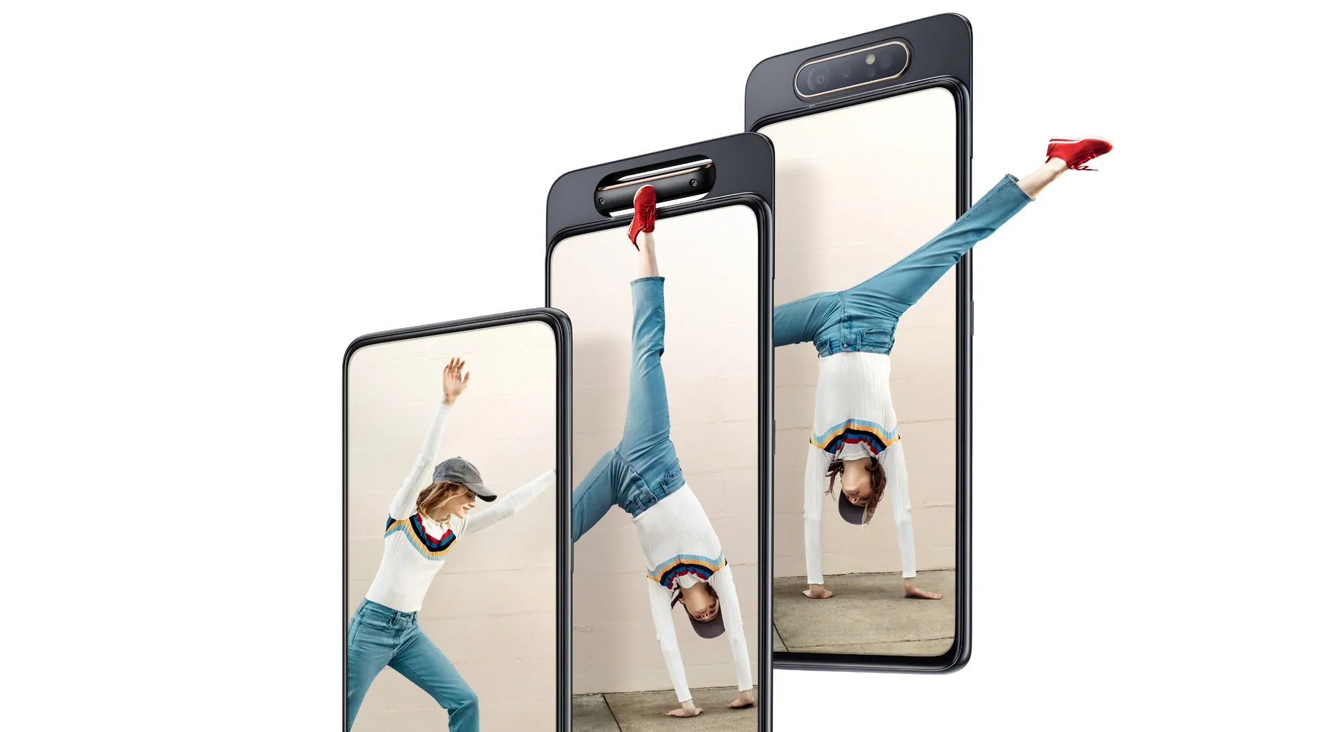 Вышел оригинальный Samsung Galaxy A80. У него камера в стиле старых Nokia N-Series