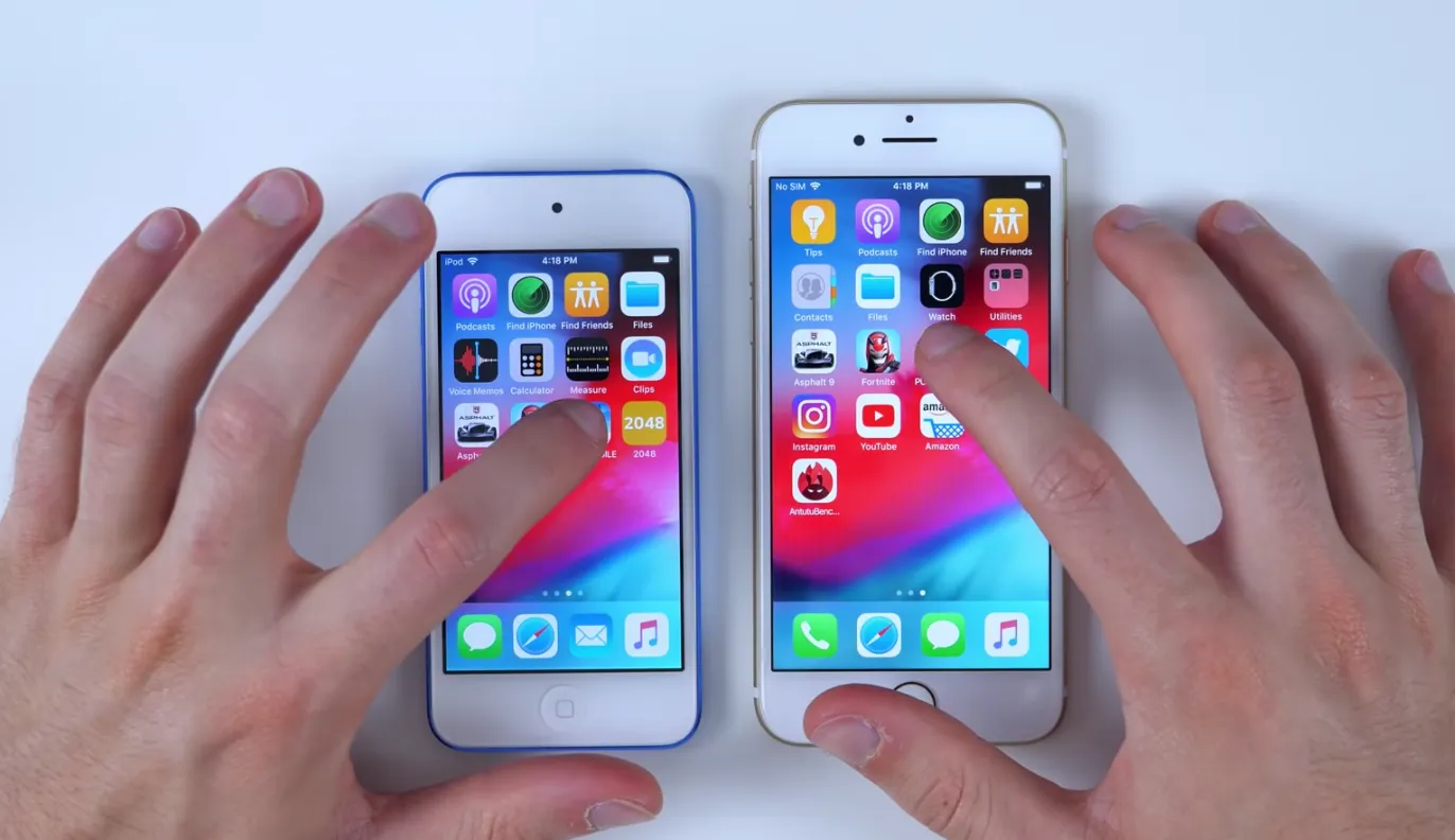 Что мощнее – iPhone 7 или новый iPod Touch? Смотрите живой тест устройств