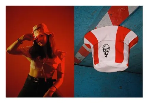 Российский KFC сделал панамы в виде баскетов. Из них даже можно есть крылья