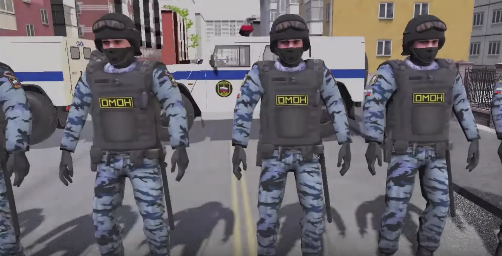 В Steam появился симулятор омоновца. В игре надо бить протестующих и защищать Путина