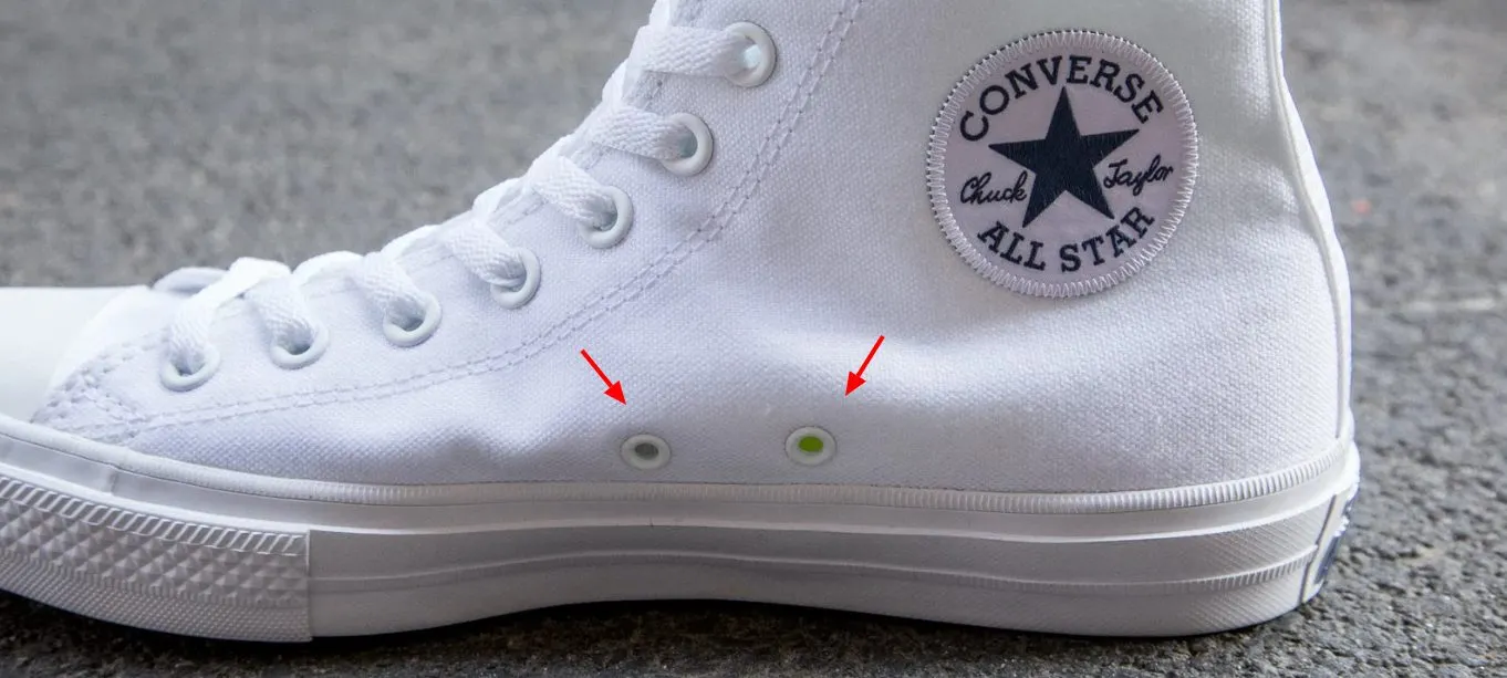 Зачем нужны боковые дырки на Converse и других кедах? Дело не в вентиляции