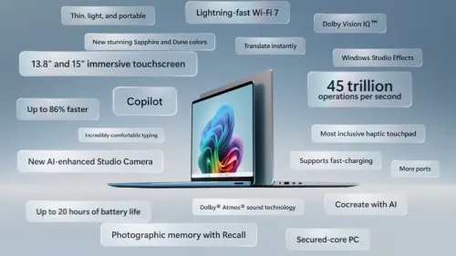 Microsoft представила убийцу MacBook Air. Это мощный компьютер с 16 Гбайт ОЗУ и крутым экраном