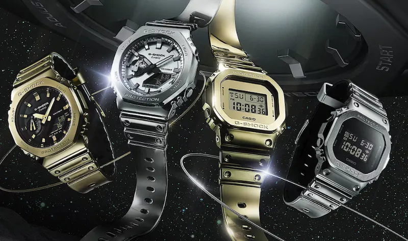 Casio выпустила пачку цельнометаллических часов. Они круто выглядят и не боятся вообще ничего
