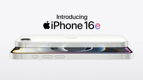 Это бюджетный iPhone 16e. Дизайн без кнопки Home, одинарная камера, старый вырез