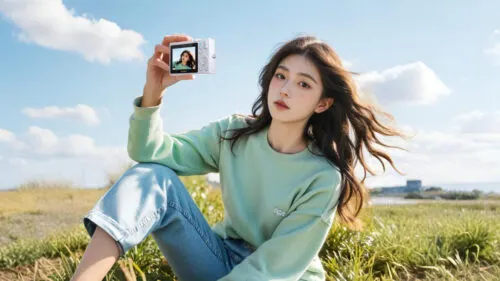 Lenovo выпустила C55 – компактную камеру для блогеров. Она похожа на цифровую мыльницу из 2000-х